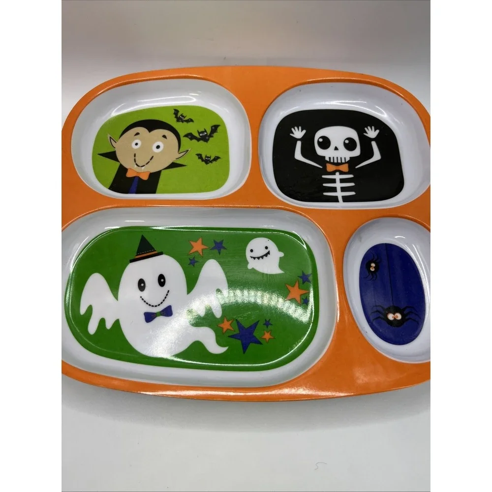 Halloween 4 Compartments Melamine Plates (4) Popcorn Boxes‎ (4)